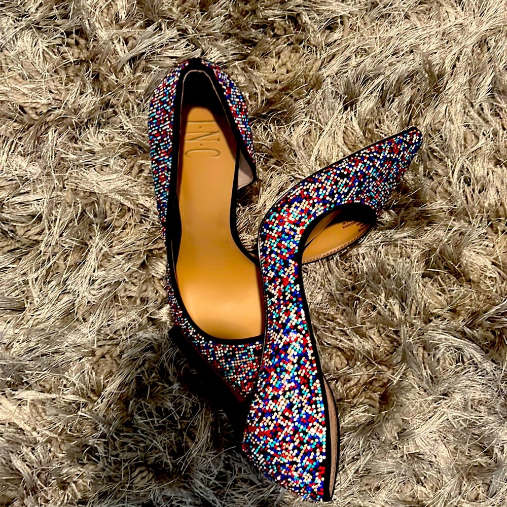 I.N.C. Multiple color Rhinestone Pump